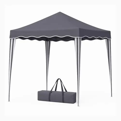Bestlivings Faltpavillon 3 x 3 m (Anthrazit) - Wetterfester und UV-beständiger Pavillon mit schnellem Pop-Up System, ideal für Gartenpartys und Camping, inklusive Tragetasche für einfachen Transport.