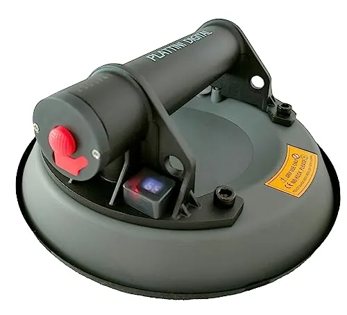 Werkmax Akku Saugheber Plattini Digital, Automatische Nachsaugung, intelligenter Drucksensor, im Koffer, Vakuumheber 120 Kg Tragkraft