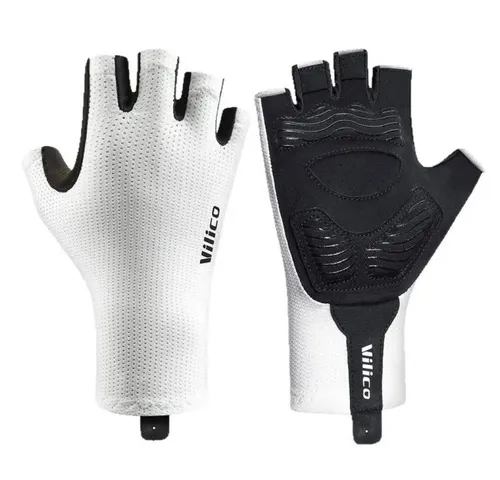 Sport Knight Halbfinger Fahrradhandschuhe – Rutschfeste, gepolsterte Handschuhe für Training & Fitness Schwarz/XL