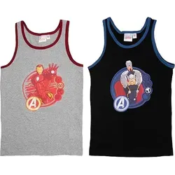 MARVEL Unterhemd für Kinder – 2er Pack Tank Top Unterwäsche aus Baumwolle (2-St) 110/116