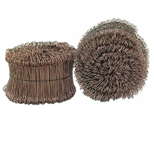 bauCompany24 Betonbindedraht 1,0 x 100 mm Bronze Stahl, weichgeglüht, verkupfert, mit Ösen, 1000 Stück