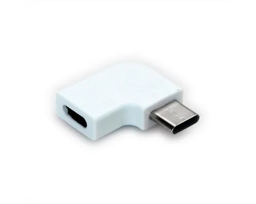 ROLINE USB 3.2 Gen 2 Adapter Computer-Adapter USB Typ C (USB-C) Weiblich (Buchse) zu USB Typ C (USB-C) Männlich (Stecker), USB Typ C - C, ST/BU, 90°