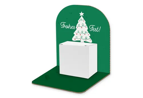 itenga Grußkarten itenga Geldgeschenkverpackung Basic Tannenbaum I Aufsteller Würfel (Mo