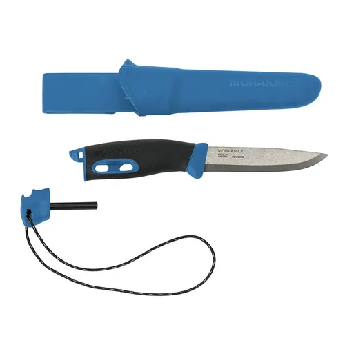 Morakniv Universalmesser Companion Spark - Robustes Outdoor-Messer mit integriertem Feuerzeug - Taschenmesser: Das Morakniv Companion Spark überzeugt mit einer robusten Klinge aus rostfreiem Stahl und einem ergonomischen Griff. Ideal für Outdoor-Abenteuer und verschiedene Witterungsbedingungen.