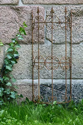 KUHEIGA Rankgitter Metall, Rankhilfe, Wandrankgerüst, Höhe: ca. 120 cm