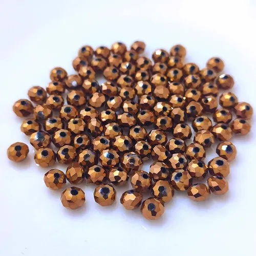 Glasperlen Facettiert zum Basteln Bastelperlen Glasschliff Kristall Perlen Glas