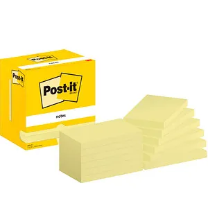 Post-it Haftnotizen 655-CY gelb, 12 Blöcke
