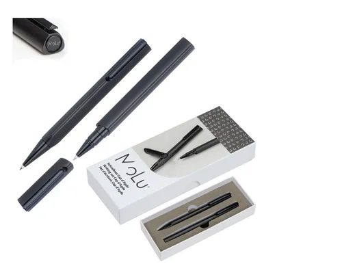 Easy Gifts Kugelschreiber MoLu Schreibset Cap d'Agde / bestehend aus Kugelschreiber und Rollerba