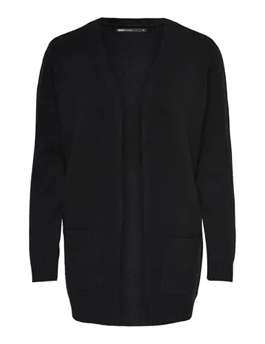 ONLY Damen Lange Strickjacke ONLLESLY