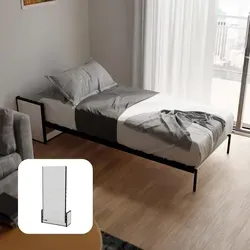 WallBedKing Wandbett Morphy, Schwarz, 90x90 cm, Klappbett für kleine Räume - Modulares Wandbett-System für optimale Raumnutzung. Flexibel anpassbar mit verschiedenen Bettgrößen und Installationsoptionen – ideal für kompakte Wohnungen und multifunktionale Wohnbereiche.