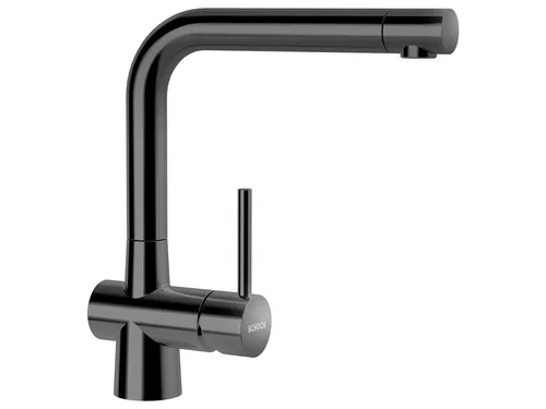 Schock Laios Gunmetal - 517000GUM Hochdruckarmatur - Armaturen mit 360° Schwenkbereich für maximale Flexibilität in der Küche