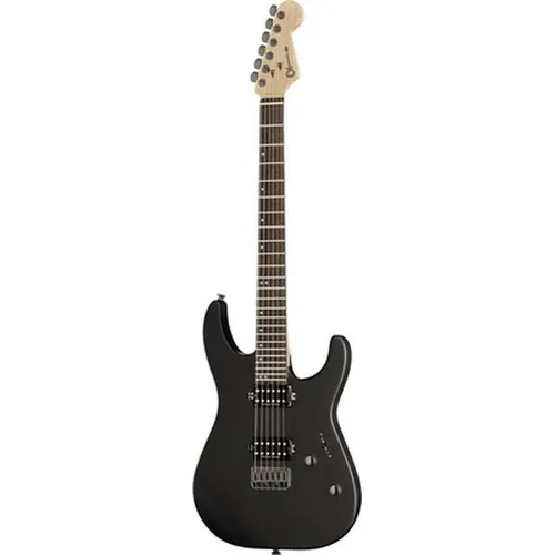 Charvel Pro Mod DK24 HT HH - SBK - E-Gitarre - E-Gitarre mit Double Cutaway Design, perfekt für schnelle Soli und kraftvolle Riffs, ideal für Rock und Metal Musiker.