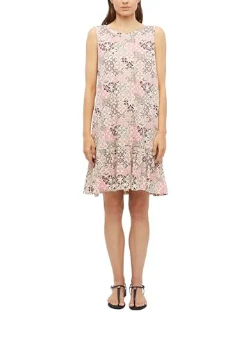 s.Oliver Damen Kleid – Relaxed Fit, Jersey, ärmellos - ÄRMELLOSES JERSEY-KLEID – Dieses leichte Damen Kleid punktet mit einem angenehmen Tragegefühl und einer lockeren Passform für entspannte Looks. Der Rundhalsausschnitt und das vielseitige Design machen es ideal für warme Tage.