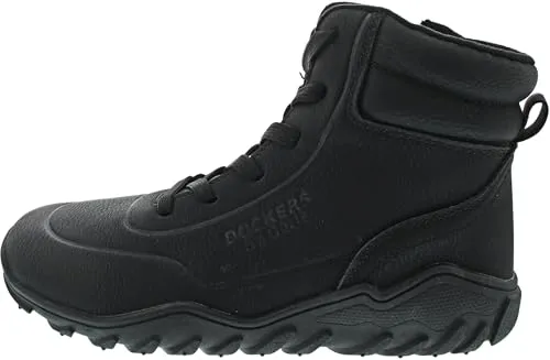 Dockers by Gerli Schnürstiefel schwarz 41 EU - Wanderschuhe in Größe 41, mit robuster Schnürung und 2 cm Absatzhöhe, perfekt für komfortable Outdoor-Abenteuer.