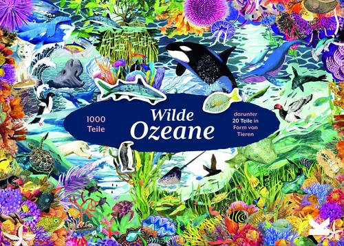 Wilde Ozeane von Helen Scales - Faszinierendes Puzzle mit 1000 Teilen über die großen Erfolgsgeschichten der Natur. Ideal für Natur- und Puzzle-Liebhaber!