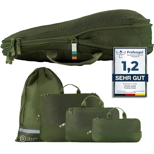 TRAVEL DUDE Packwürfel Set mit Kompression von TRAVEL DUDE