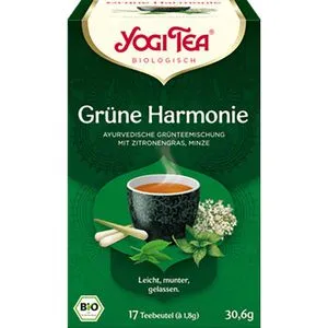 YogiTea Tee Grüne Harmonie, Grüntee, BIO, 17 Teebeutel, 30,6g