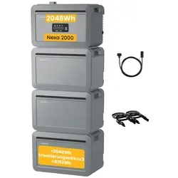 Growatt NEXA 2000 Balkonkraftwerk Speicher 8192Wh - All-in-One Solarspeicher mit 2600W PV-Eingangsleistung und integrierter Notstromversorgung für maximale Flexibilität und Sicherheit.