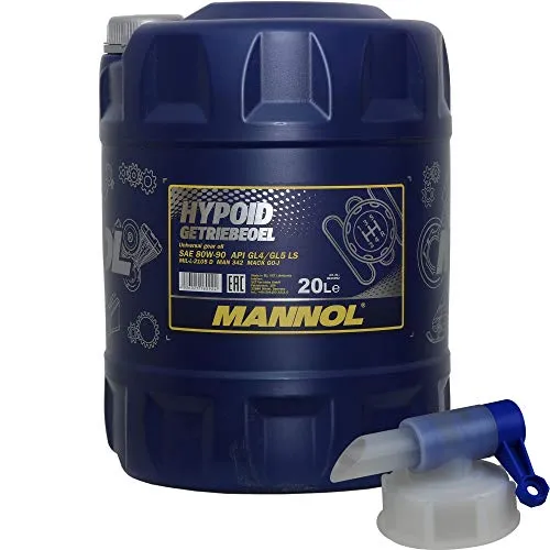 Liter MANNOL Getriebeöl Hypoid Getriebeoel 80W-90 API GL4/GL 5 + Auslaufhahn 20