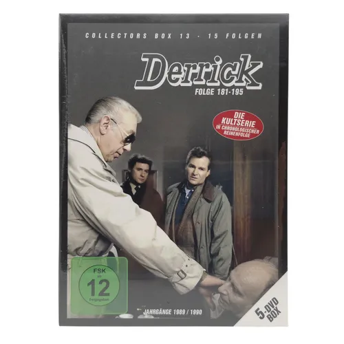 Derrick Collector's Box 13 - Episoden 181-195 [5 DVDs] - Sammlung der beliebten Krimiserie, ideal für Fans und Sammler, freigegeben ab 12 Jahren.