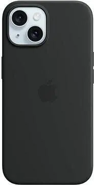 Apple Silikon Case für iPhone 15 Plus mit MagSafe - schwarz - Taschen & Schutzhüllen, elegantes und schützendes Design mit MagSafe-Kompatibilität für einfaches Anbringen von Zubehör.