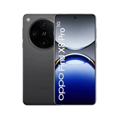 OPPO Find X8 Pro 512GB Schwarz 5G - Handys ohne Vertrag mit 6-fachem Zoom, 6,78 Zoll Quad-HD-Display und 5.910-mAh-Akku für ganztägige Nutzung – ideal für Fotografie und Gaming.