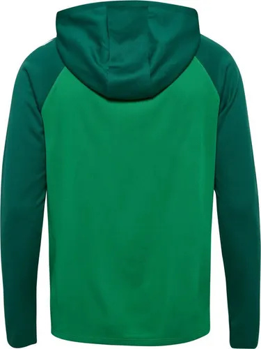 HUMMEL hmlLEAD 2.0 ZIP HOODIE - JELLY BEAN/EVERGREEN - 3XL - Hallenschuhe mit BEECOOL-Technologie für hohe Atmungsaktivität und schnellen Feuchtigkeitstransport. Ideal für Sport und Freizeit, aus 100% recyceltem Polyester gefertigt.
