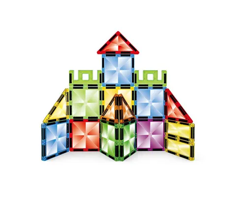 Jollity Magnetische Bausteine 20 tlg Spielzeugset für kreatives Bauen bunt Magnetspielbausteine, (20 St., 20-teiliges Spielset), Magnetische Bausteine für kreatives freies Bauen