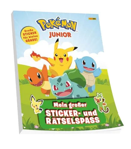 Pokémon Junior: Mein großer Sticker- und Rätselspaß: Activityblock mit Stickern - Große Sticker für kleine Hände!