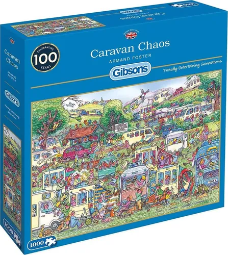 GIBSONS Puzzle Chaos der Wohnwagen 1000 Teile