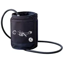 IEA Medical Blutdruckmanschette Universelle Ersatzmanschette Oberarm, verstellbar, komfortabel, präzise Messung, einfacher Anschluss schwarz L | 48 cm
