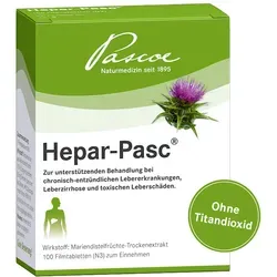 Hepar Pasc 100 ST - Pflanzliches Arzneimittel - Arzneimittel zur unterstützenden Behandlung bei Lebererkrankungen wie Leberzirrhose, mit Mariendistelfrüchte-Trockenextrakt für die Gesundheit Ihrer Leber.
