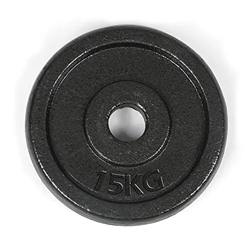 DoYourFitness Hantelscheiben 15 kg aus Gusseisen - Vielseitige Hantelscheiben für Krafttraining und Cross-Training. Ideal für alle Fitnesslevel, aus robustem Gusseisen für lange Haltbarkeit. Perfekte Ergänzung für dein Fitness-Equipment.
