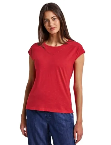 Street One LTD QR Shirt w.Deco Tape Glory red 40