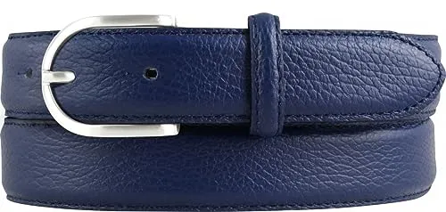 Italienischer Damen-Gürtel, 30 mm, Blau 85cm von BELTINGER