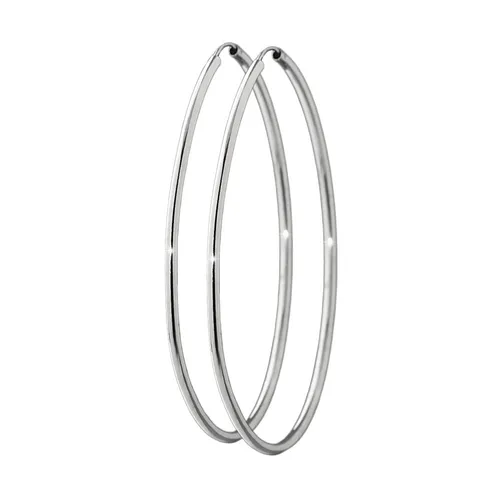 NKlaus Silber Paar 925 Sterlingsilber Creolen Ohrringe Ohrschmuck Ohrhänger 70mm 7408