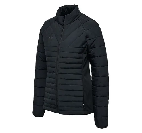 hummel Trainingsjacke Hmlbabette - Damen Steppjacke aus 100 % Polyester, mit stylischem Logo-Druck und praktischen Seitentaschen. Ideal für sportliche Aktivitäten und den Alltag, bietet sie einen angenehmen Tragekomfort und ist wasserabweisend.
