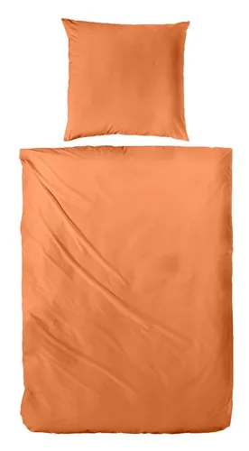 Primera Satin-Bettwäsche Falsches Uni - Bettwäsche-Sets aus 100% Baumwolle, edel glänzend und atmungsaktiv. Ideal für ganzjährig angenehmes Schlafklima, pflegeleicht und mit praktischem Reißverschluss.
