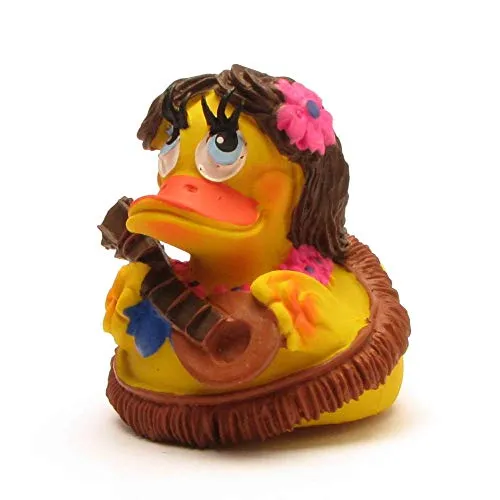 Duckshop I Badeente Hawaii I Quietscheente I L: 7,5 cm