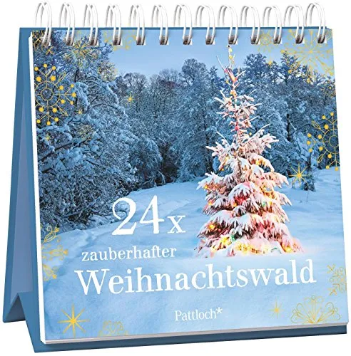 zauberhafter Weihnachtswald: Adventskalender 24 x