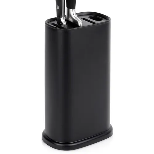 Schwarzer Messerständer mit Fächern