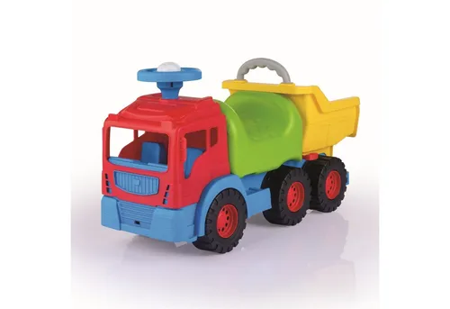 Dolu 7017 Mülldefle - Wanderwagen - Kinderfahrzeuge, robuster Rutscher mit bequemen Sitz und Lenkrad mit Horn, ideal für drinnen und draußen, fördert die motorischen Fähigkeiten.