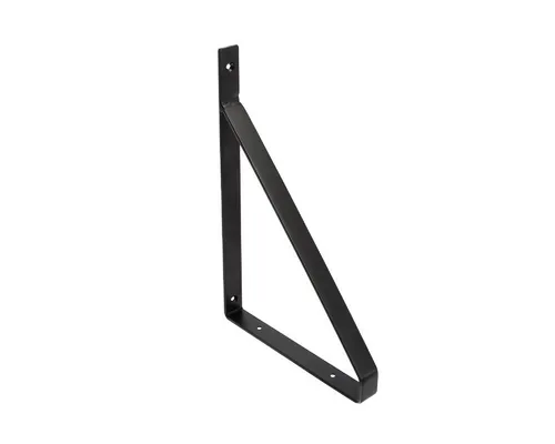 MS Beschläge Garderobenhalter Regalwinkel Schwarz Regalbodenträger 300 x 220mm