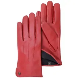 Lederhandschuhe PEARLWOOD, Damen, Gr. 7, rot