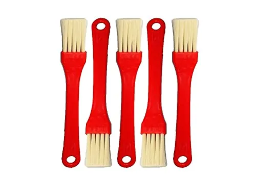 avasee Flachpinsel 178 mm - 5er Pack; Rot, Kunststoff, Kunststoffgriff, Küchenutensil, Bürste, Pinsel