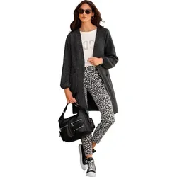 Heine Longcardigan in Anthrazit - 46 von Heine