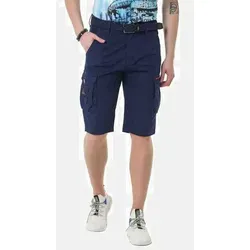 Cipo & Baxx Herren Shorts CK265 - Dunkelblau W31 - Herren-Shorts im modischen Cargostil, ideal für Freizeit und Sommeraktivitäten, aus hochwertigem Material für optimalen Tragekomfort.