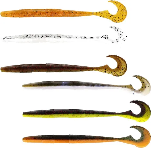 Westin Swimming Worm 13cm 5g - 5 Gummiwürmer, Farbe:Watermelon Red