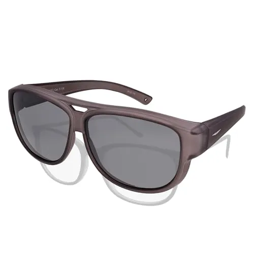 ActiveSol Überzieh-Sonnenbrille El Pavana - UV400 Schutz für Brillenträger - Sonnenbrille für Damen, passt über Korrekturbrillen, bietet UV400 Schutz und polarisiert für klare Sicht. Ideal für starke Sonneneinstrahlung und Autofahren.