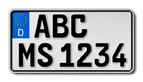 Kennzeichen | 255 x 130 mm | Motorrad | Roller | Leichtkraftrad | Traktor 1